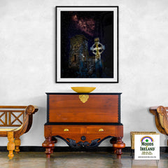 Print - Night Sky over Clondegad Graveyard, County Clare - James A. Truett - Moods of Ireland - Irish Art