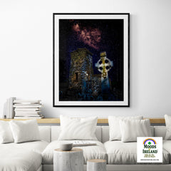 Print - Night Sky over Clondegad Graveyard, County Clare - James A. Truett - Moods of Ireland - Irish Art