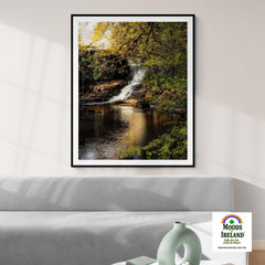 Print - Tranquil Bluebell Falls at Clondegad, County Clare - James A. Truett - Moods of Ireland - Irish Art