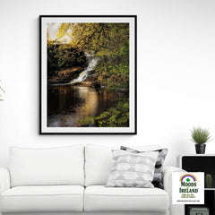 Print - Tranquil Bluebell Falls at Clondegad, County Clare - James A. Truett - Moods of Ireland - Irish Art