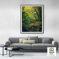 Print - White Horse in 40 Shades of Green, County Clare - James A. Truett - Moods of Ireland - Irish Art