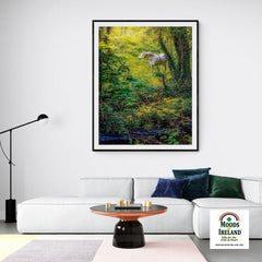 Print - White Horse in 40 Shades of Green, County Clare - James A. Truett - Moods of Ireland - Irish Art