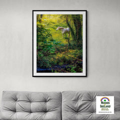 Print - White Horse in 40 Shades of Green, County Clare - James A. Truett - Moods of Ireland - Irish Art