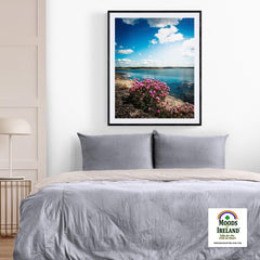 Print - Sea Pinks along Ireland's Shannon Estuary - James A. Truett - Moods of Ireland - Irish Art
