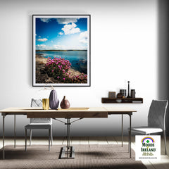 Print - Sea Pinks along Ireland's Shannon Estuary - James A. Truett - Moods of Ireland - Irish Art