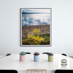 Print - Yellow Flowers on Shannon Estuary Shores, County Clare - James A. Truett - Moods of Ireland - Irish Art