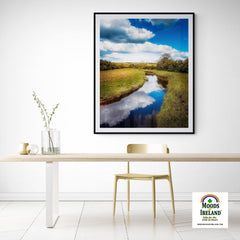 Print - Tranquil Winding Brook, County Clare - James A. Truett - Moods of Ireland - Irish Art