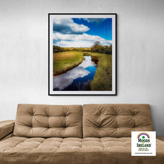 Print - Tranquil Winding Brook, County Clare - James A. Truett - Moods of Ireland - Irish Art