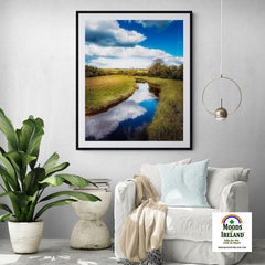 Print - Tranquil Winding Brook, County Clare - James A. Truett - Moods of Ireland - Irish Art