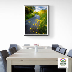 Print - Buttercups on the Road to Lavalla, County Clare - James A. Truett - Moods of Ireland - Irish Art
