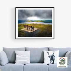 Print - Sun Rays on the Shores of Lough Derg, County Clare - Moods of Ireland