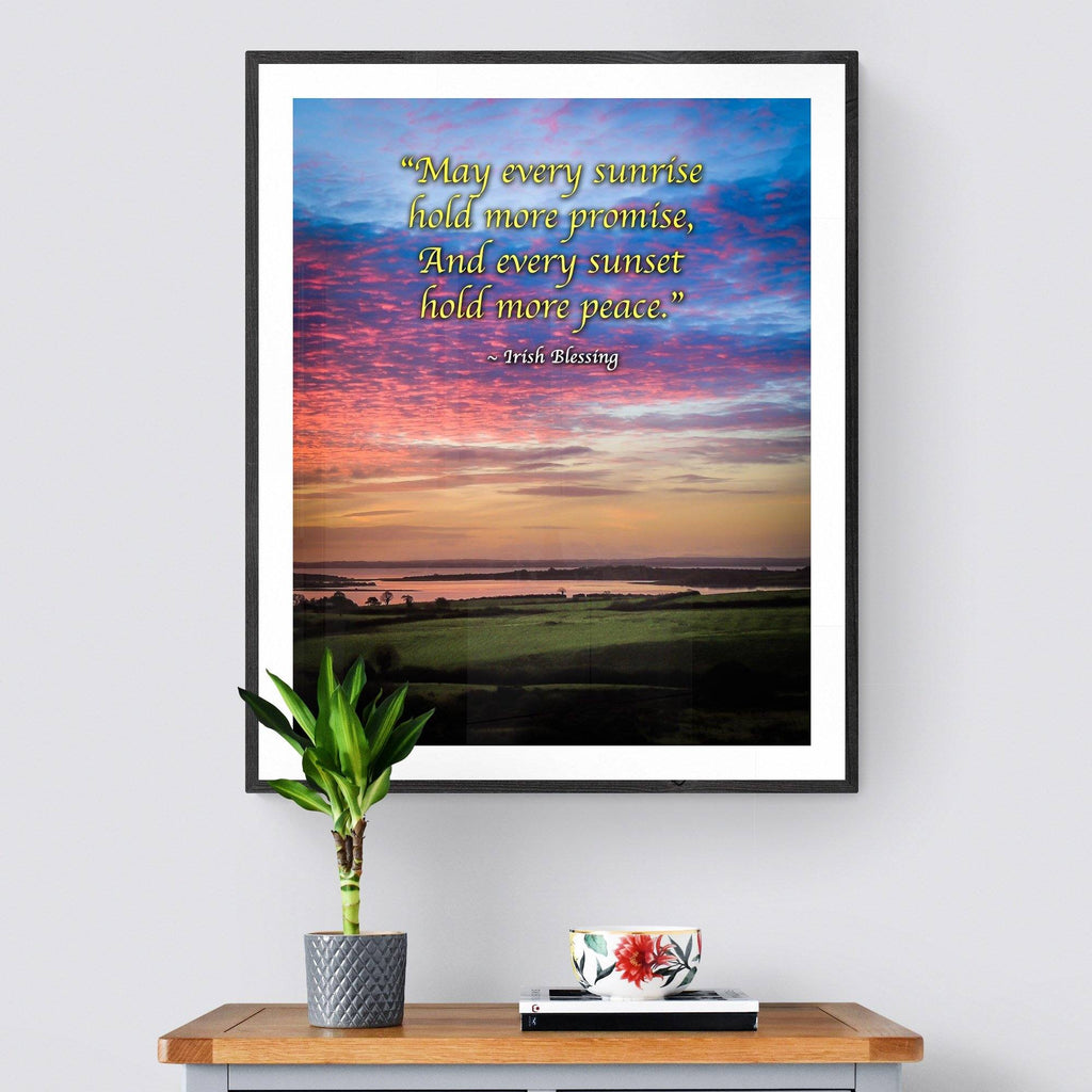 Irish Blessing Print - May Every Sunrise Hold More Promise Irish Blessing - James A. Truett - Moods of Ireland - Irish Art