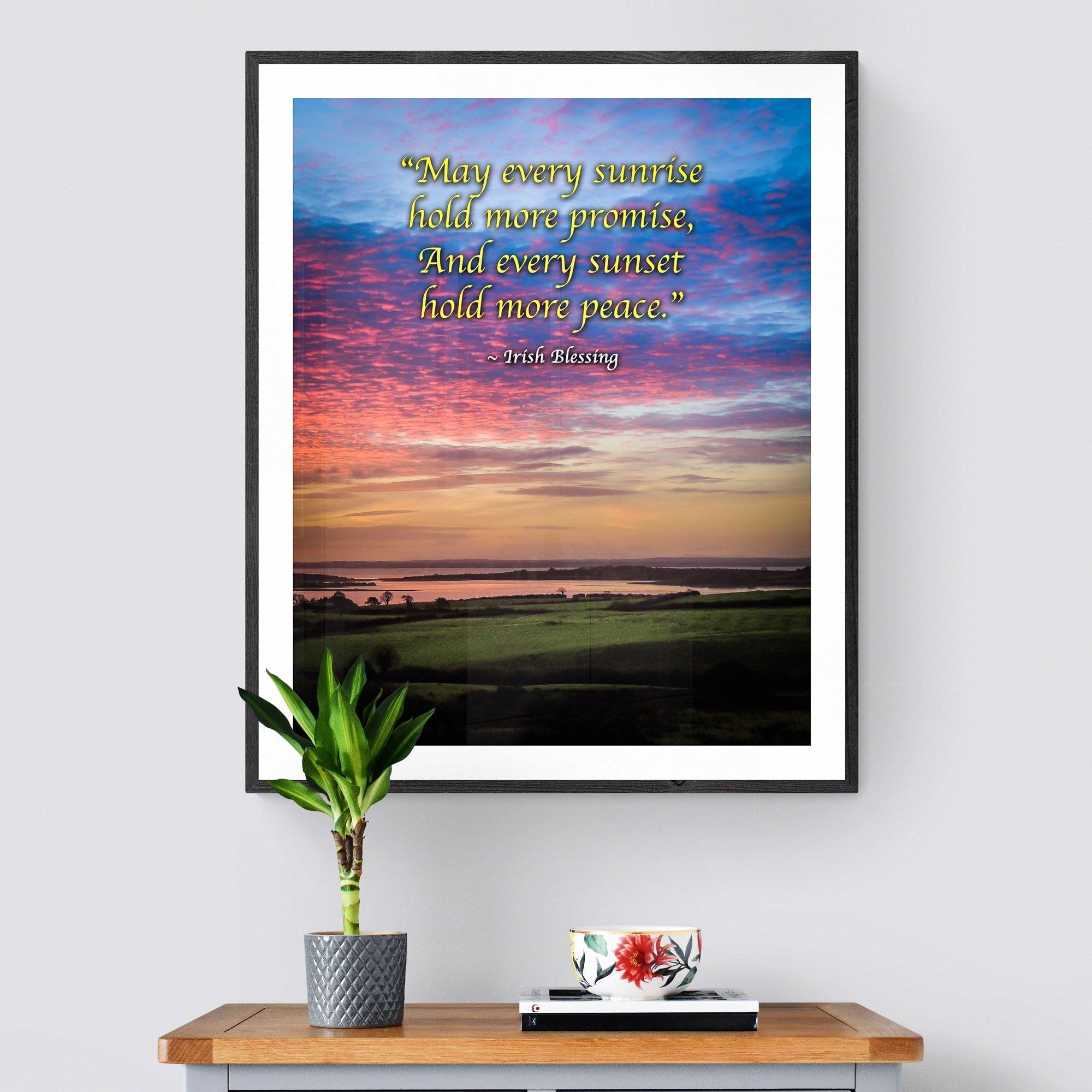 Irish Blessing Print - May Every Sunrise Hold More Promise Irish Blessing - James A. Truett - Moods of Ireland - Irish Art