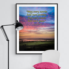 Irish Blessing Print - May Every Sunrise Hold More Promise Irish Blessing - James A. Truett - Moods of Ireland - Irish Art