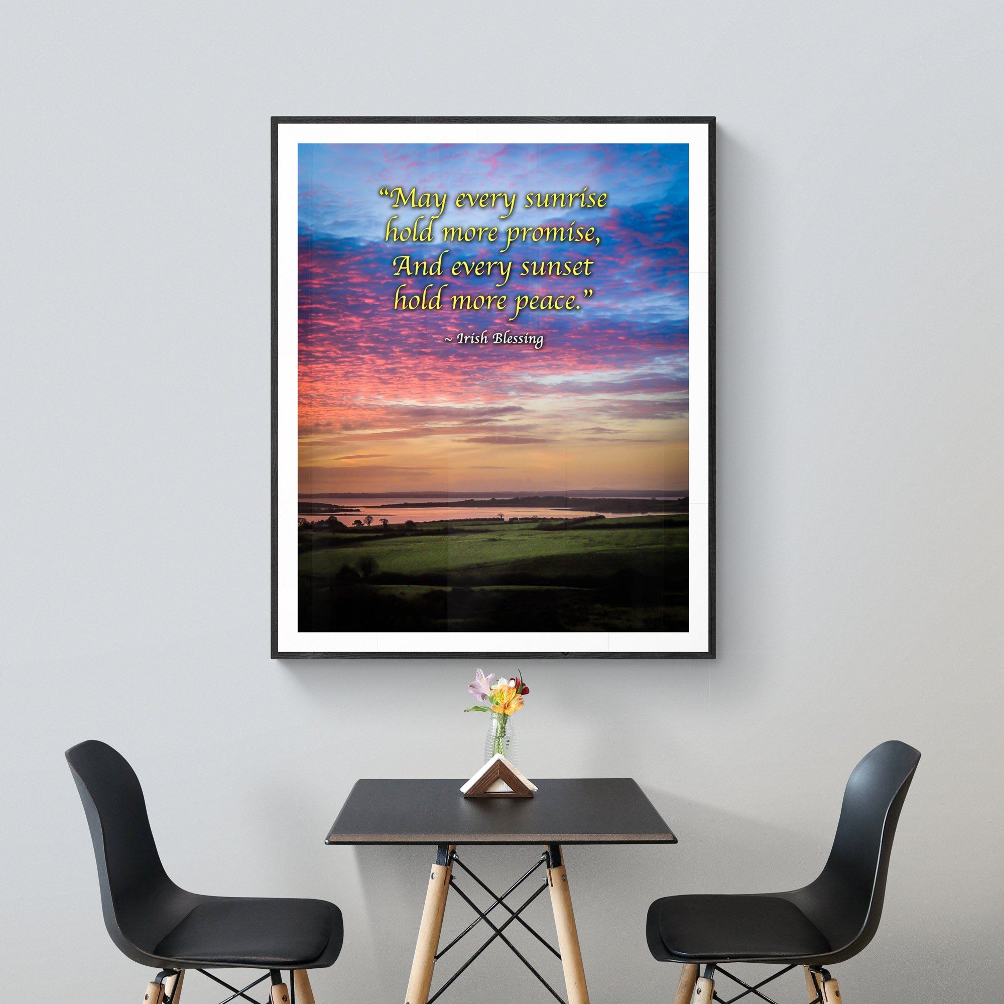 Irish Blessing Print - May Every Sunrise Hold More Promise Irish Blessing - James A. Truett - Moods of Ireland - Irish Art
