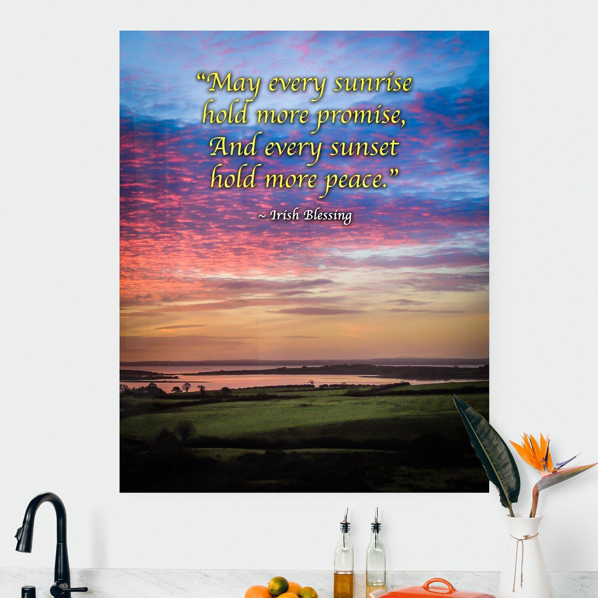 Irish Blessing Print - May Every Sunrise Hold More Promise Irish Blessing - James A. Truett - Moods of Ireland - Irish Art
