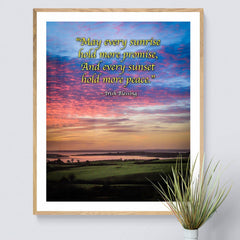 Irish Blessing Print - May Every Sunrise Hold More Promise Irish Blessing - James A. Truett - Moods of Ireland - Irish Art