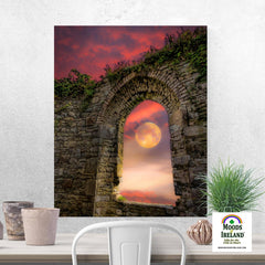 Print - Wolf Moon at Sunrise over County Clare - James A. Truett - Moods of Ireland - Irish Art