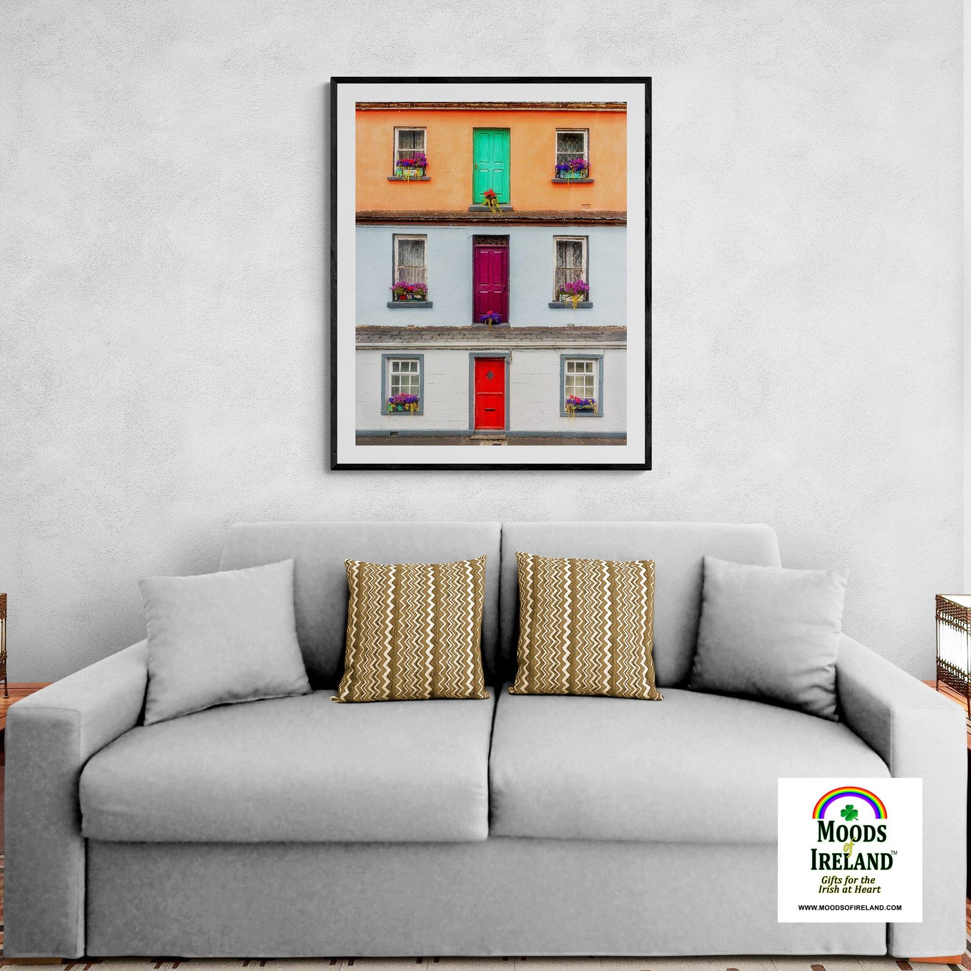 Print - Cottages of Labasheeda, County Clare - Moods of Ireland