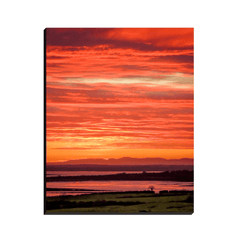 Canvas Wrap - Spectacular Irish Sunrise over Shannon Estuary, County Clare - James A. Truett - Moods of Ireland - Irish Art