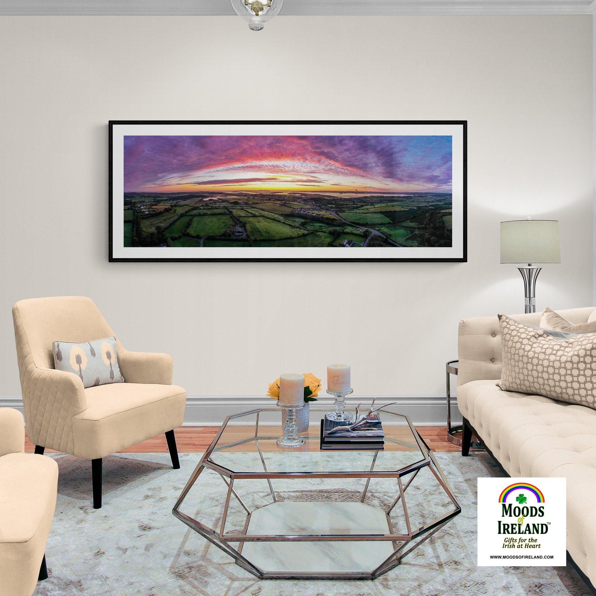 Panorama Print - Autumn Sunrise over Kildysart, County Clare - James A. Truett - Moods of Ireland - Irish Art