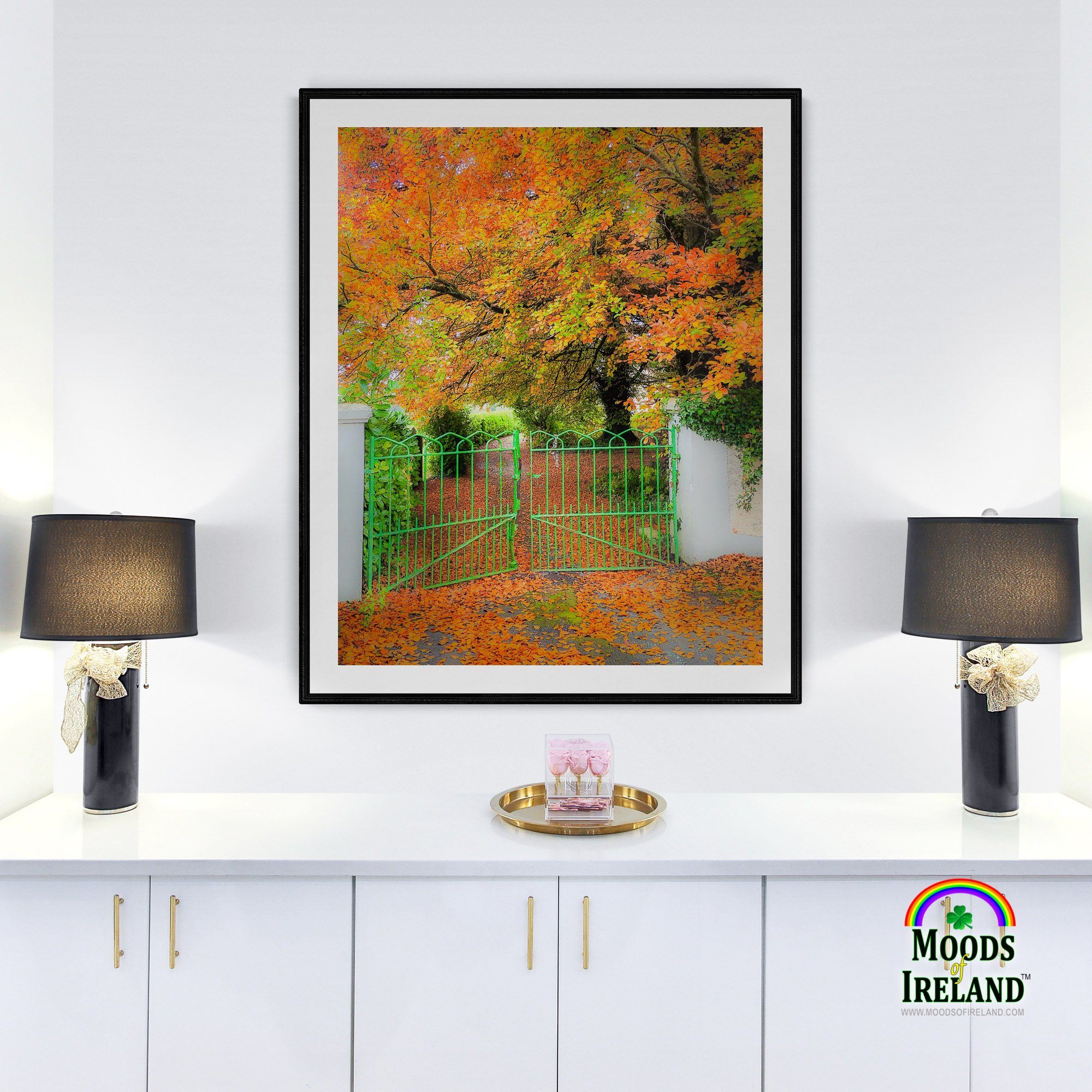 Print - Green Gate in Autumn, County Clare - James A. Truett - Moods of Ireland - Irish Art