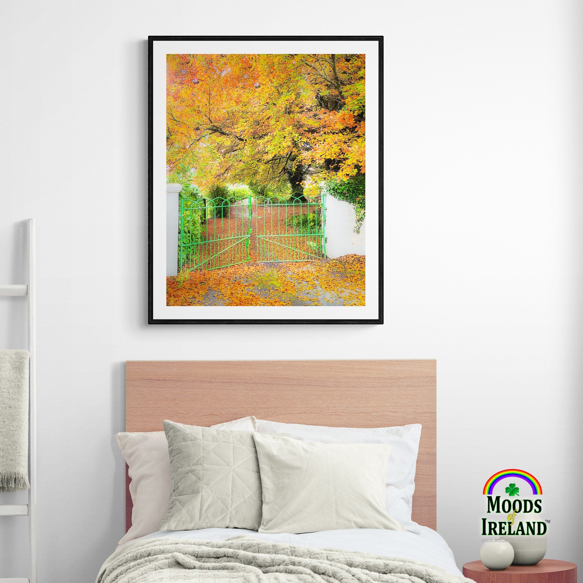 Print - Green Gate in Autumn, County Clare - James A. Truett - Moods of Ireland - Irish Art
