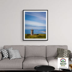 Print - Doonagore Castle under Blue Skies, County Clare - James A. Truett - Moods of Ireland - Irish Art
