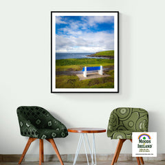 Print - Bench on Kilkee Bay, Wild Atlantic Way, Ireland - James A. Truett - Moods of Ireland - Irish Art