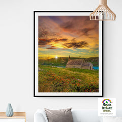 Print - Church of St. Brendan the Navigator at Sunset, Crookhaven, County Cork - James A. Truett - Moods of Ireland - Irish Art