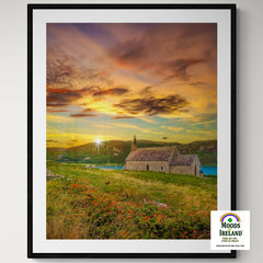 Print - Church of St. Brendan the Navigator at Sunset, Crookhaven, County Cork - James A. Truett - Moods of Ireland - Irish Art