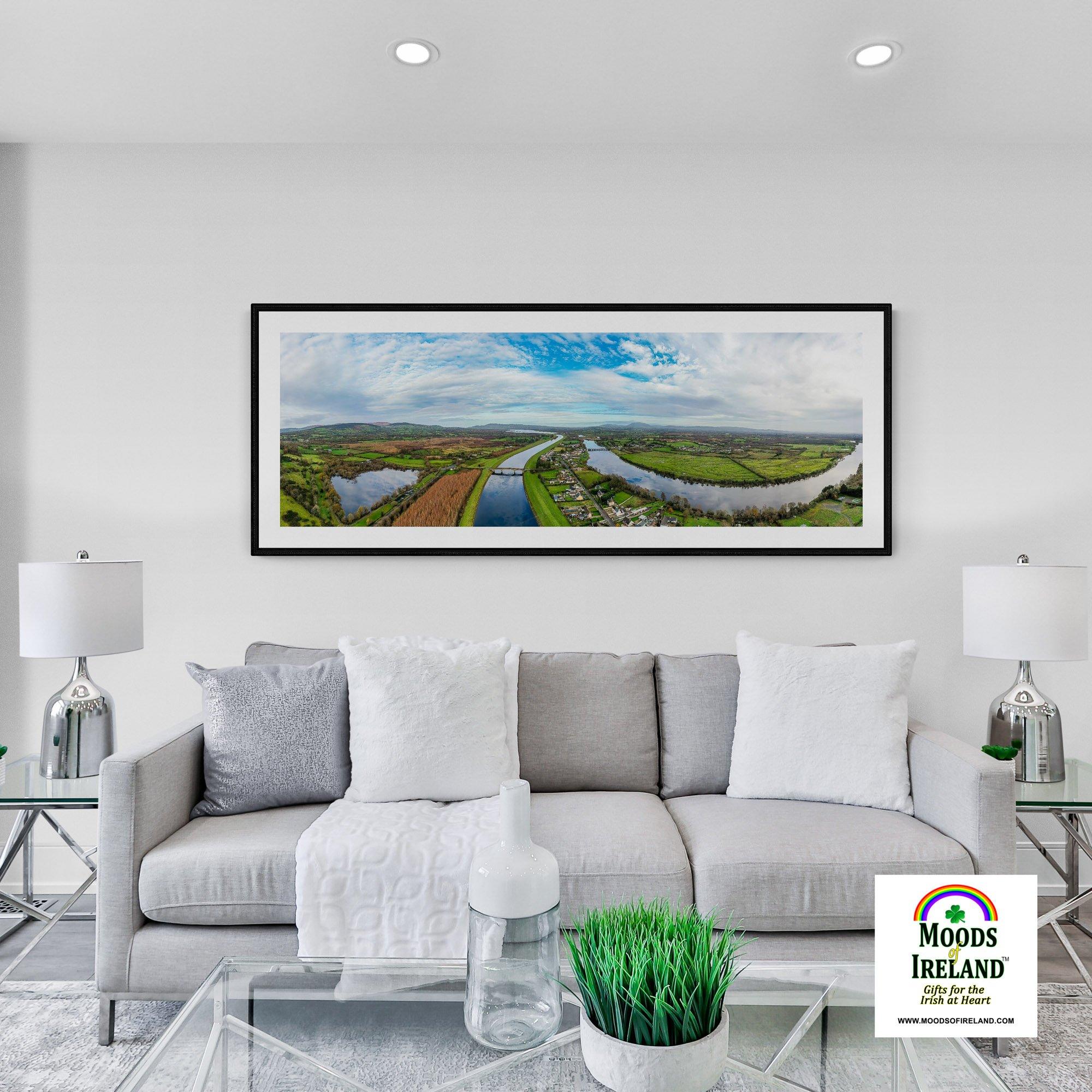 Panorama Print - Historic O'Briensbridge Village, County Clare - James A. Truett - Moods of Ireland - Irish Art