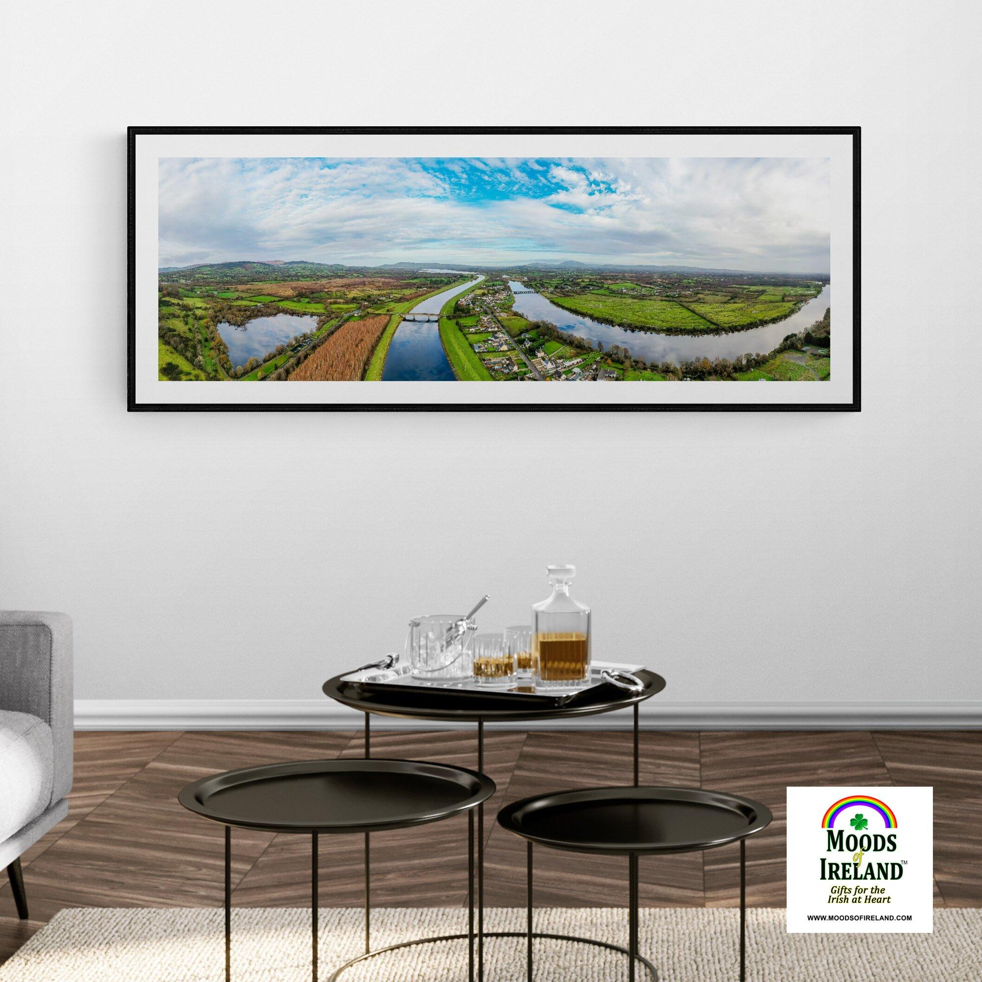 Panorama Print - Historic O'Briensbridge Village, County Clare - James A. Truett - Moods of Ireland - Irish Art
