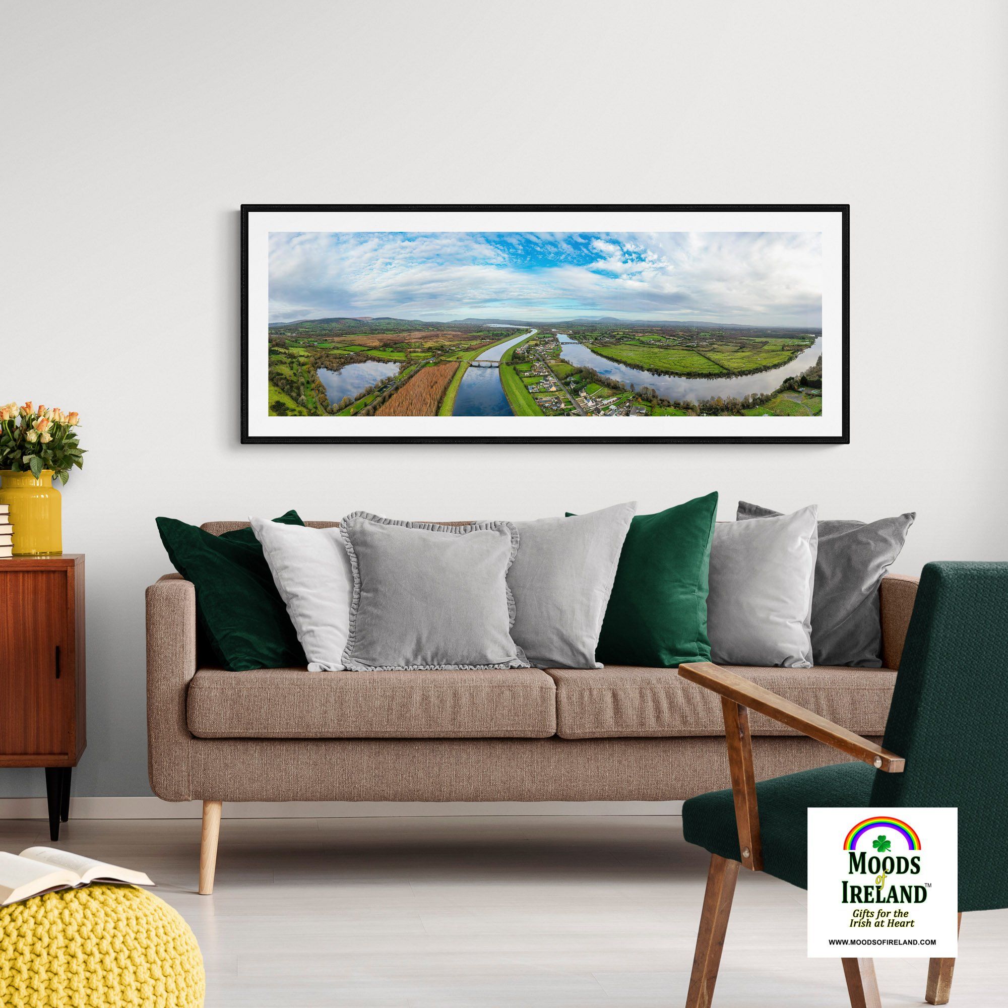 Panorama Print - Historic O'Briensbridge Village, County Clare - James A. Truett - Moods of Ireland - Irish Art