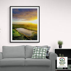 Print - Autumn Sunrise over Ballylean Lake, Kildysart, County Clare - James A. Truett - Moods of Ireland - Irish Art