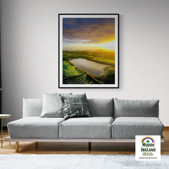 Print - Autumn Sunrise over Ballylean Lake, Kildysart, County Clare - James A. Truett - Moods of Ireland - Irish Art