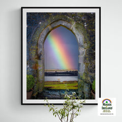 Print - Spring Rainbow over Ireland's Shannon Estuary - James A. Truett - Moods of Ireland - Irish Art