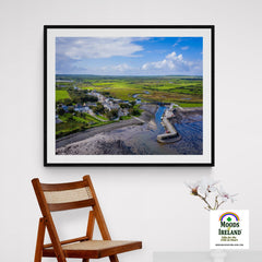 Print - Carrigaholt Village, Moyarta, County Clare - James A. Truett - Moods of Ireland - Irish Art