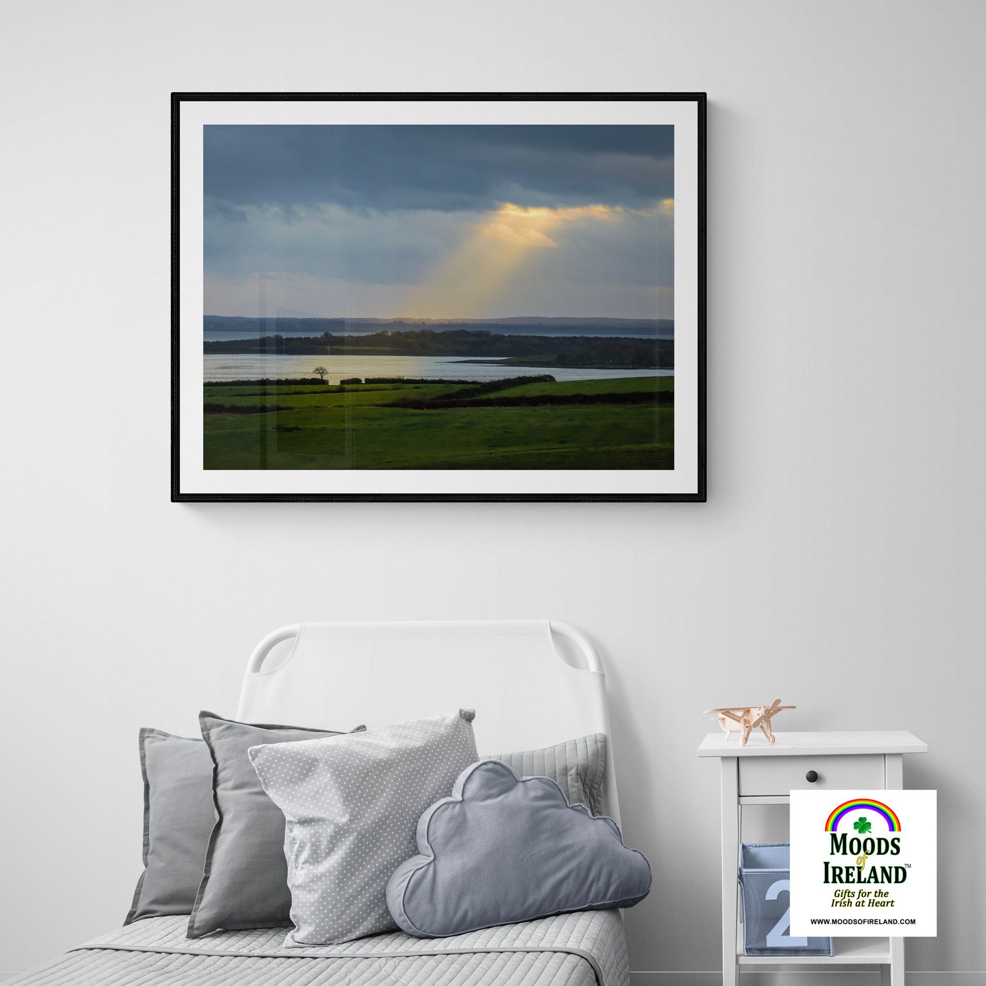 Print - Rays of Hope over Ireland's Shannon Estuary - James A. Truett - Moods of Ireland - Irish Art