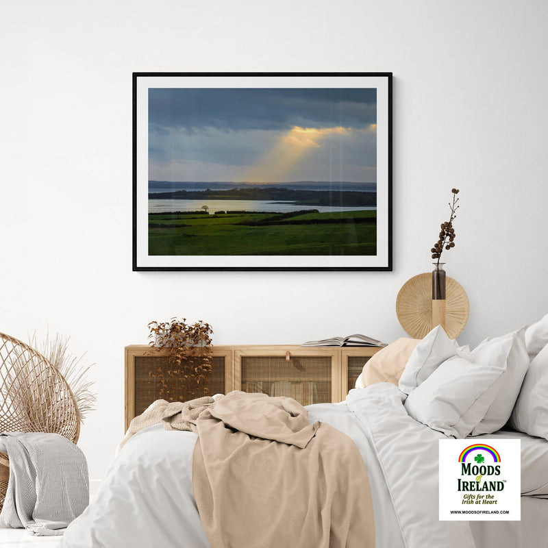 Print - Rays of Hope over Ireland's Shannon Estuary - James A. Truett - Moods of Ireland - Irish Art