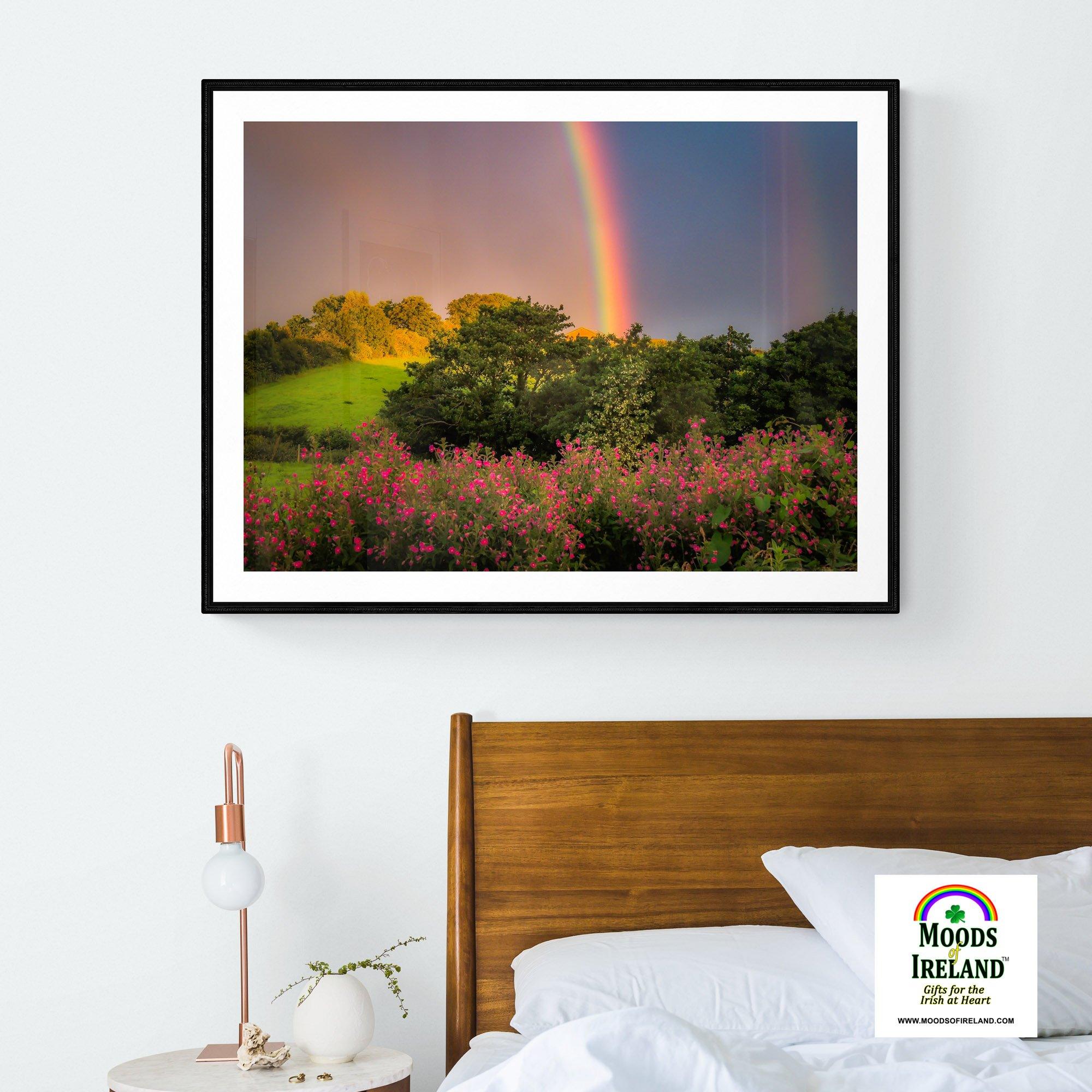 Print - County Clare Rainbow and Wildflowers - James A. Truett - Moods of Ireland - Irish Art