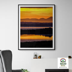 Print - Orange Shannon Estuary Sunrise - James A. Truett - Moods of Ireland - Irish Art