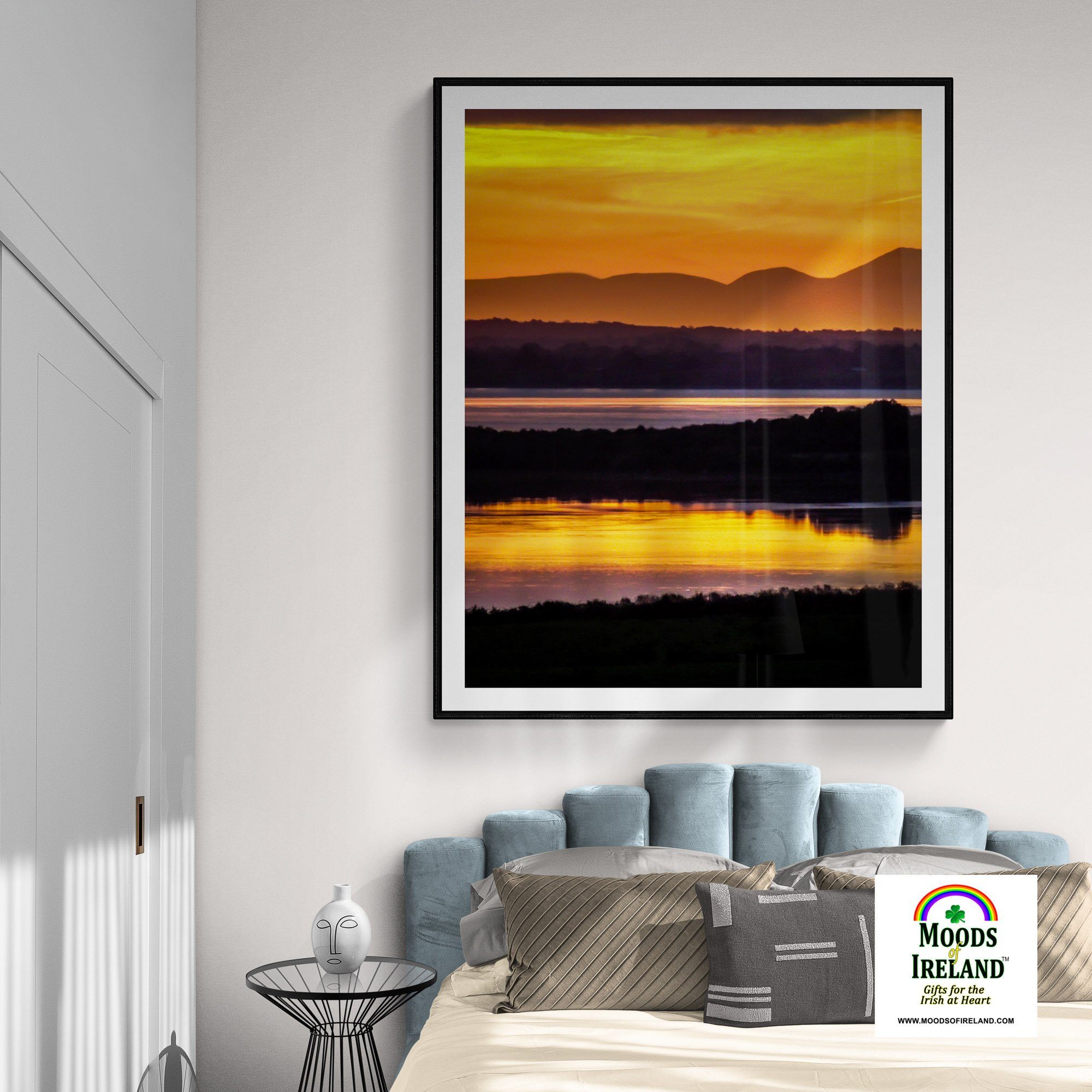 Print - Orange Shannon Estuary Sunrise - James A. Truett - Moods of Ireland - Irish Art