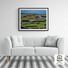 Print - Criss-crossed Rock Walls of Inisheer, Aran Islands, County Galway - James A. Truett - Moods of Ireland - Irish Art