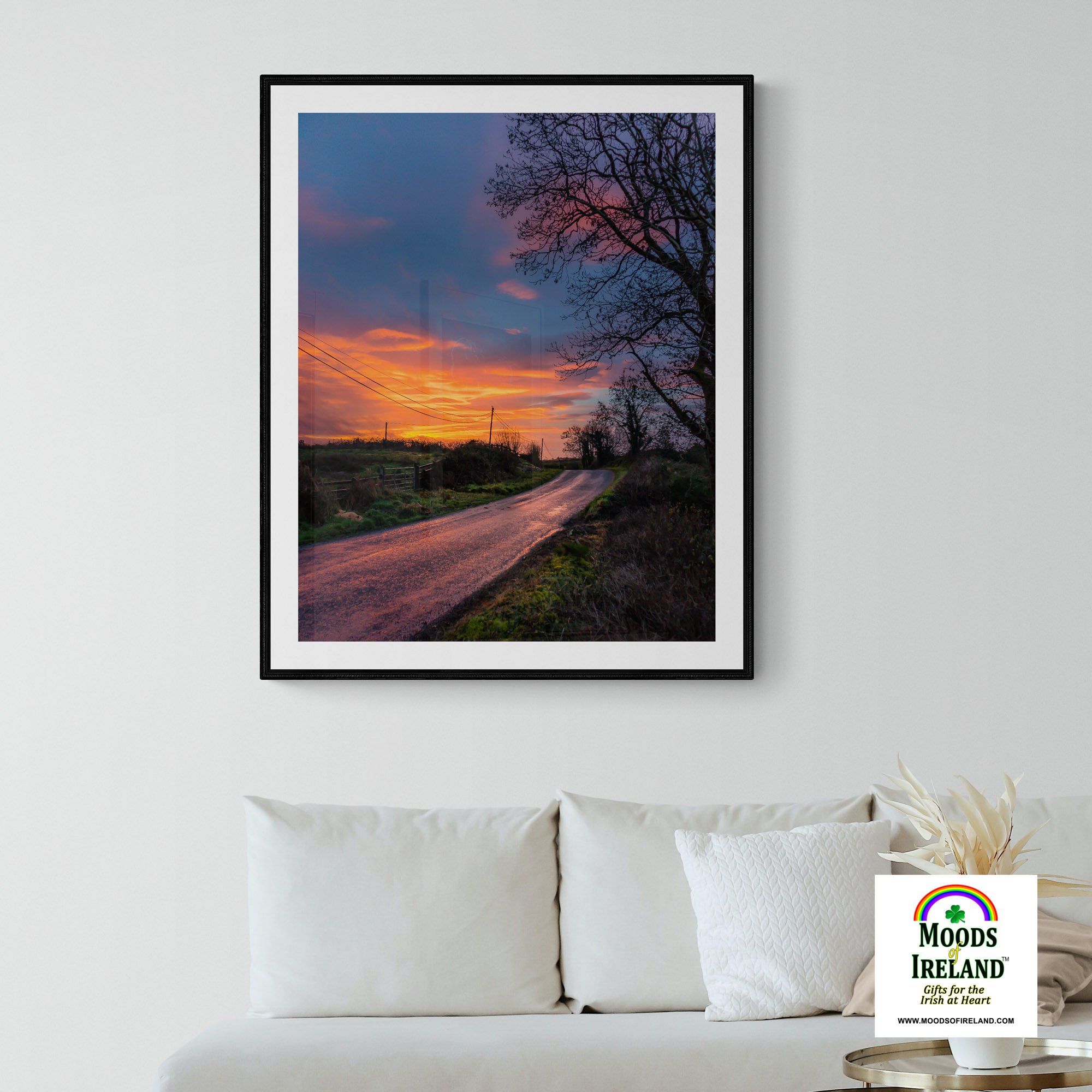 Print - Sunrise Reflection on County Clare Road - James A. Truett - Moods of Ireland - Irish Art