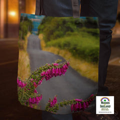 Tote Bag - Foxglove on the Road to Lissycasey, County Clare - James A. Truett - Moods of Ireland - Irish Art