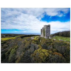 Print - Ballinalacken Castle Vista of Atlantic Ocean, County Clare - James A. Truett - Moods of Ireland - Irish Art