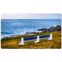 Desk Mat - Kilkee Bench along Wild Atlantic, County Clare - James A. Truett - Moods of Ireland - Irish Art