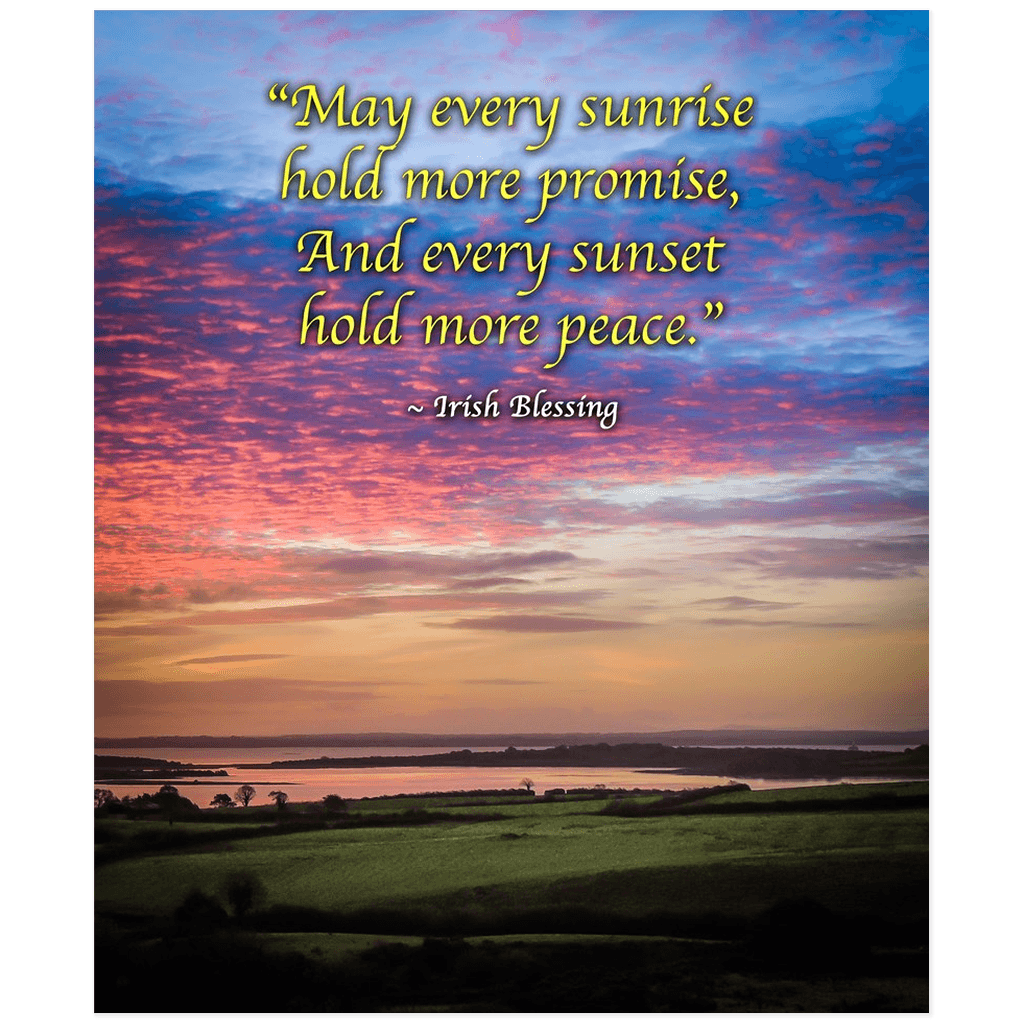 Irish Blessing Print - May Every Sunrise Hold More Promise Irish Blessing - James A. Truett - Moods of Ireland - Irish Art