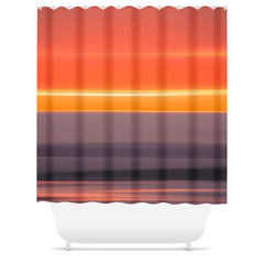 Shower Curtain - Blurred Lines Abstract Irish Sunrise, County Clare - James A. Truett - Moods of Ireland - Irish Art